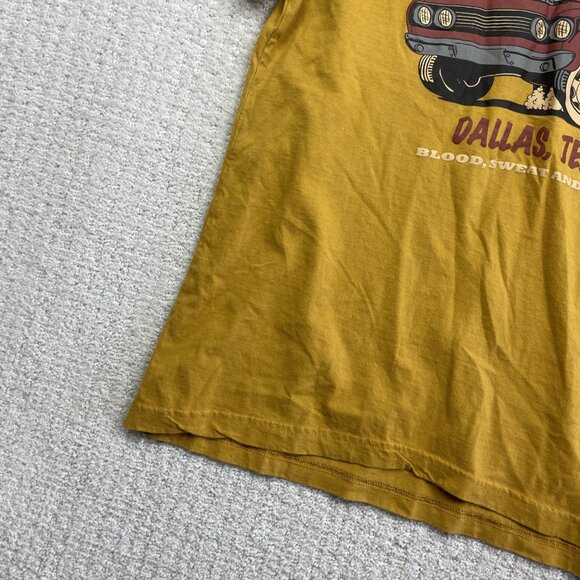 Gas Monkey Garage T-Shirt Yellow Short Sleeve Racing Y2K Hot Rods Men’s L* - Picture 5 of 8